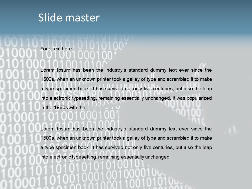 Software Login Entry PowerPoint Template