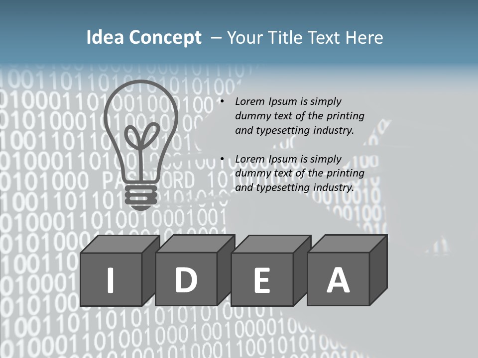 Software Login Entry PowerPoint Template