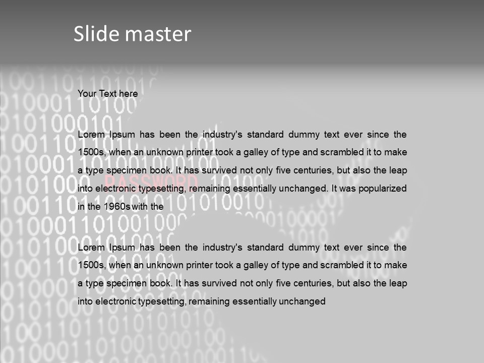 Safety Access Red PowerPoint Template