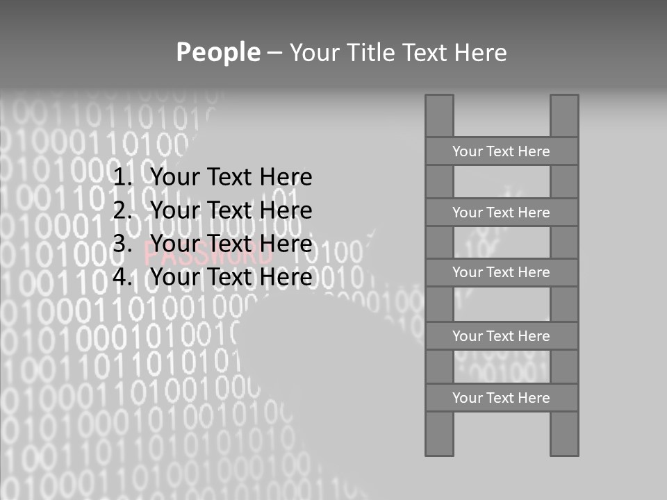 Safety Access Red PowerPoint Template