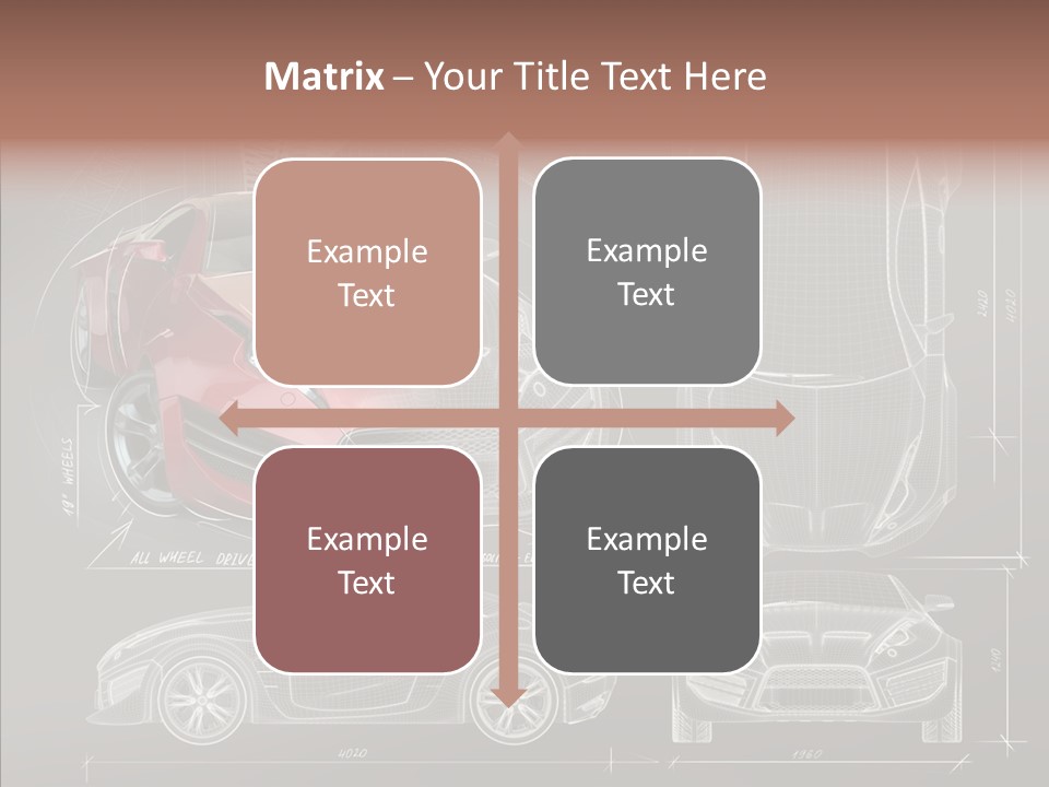 Front Transportation Concept Car PowerPoint Template