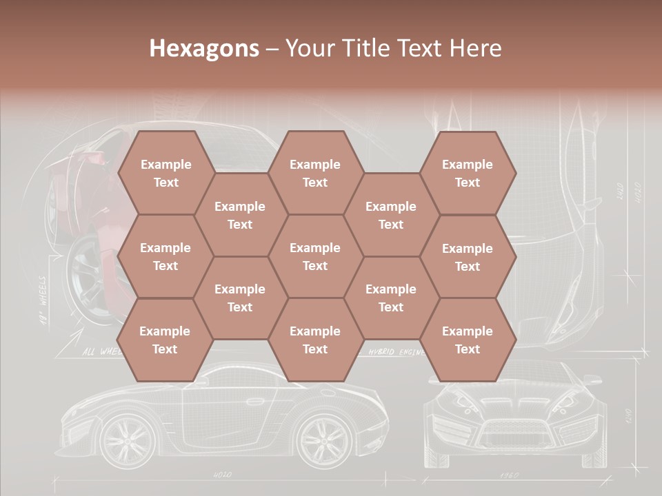 Front Transportation Concept Car PowerPoint Template