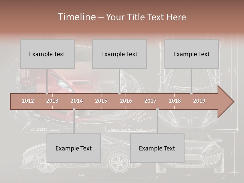 Front Transportation Concept Car PowerPoint Template