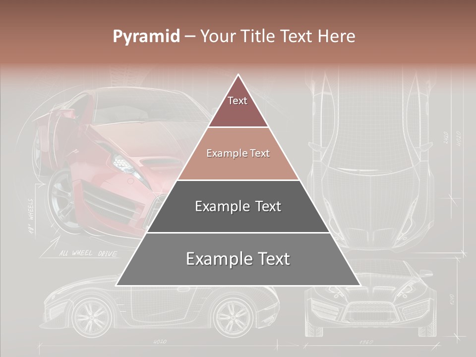 Front Transportation Concept Car PowerPoint Template