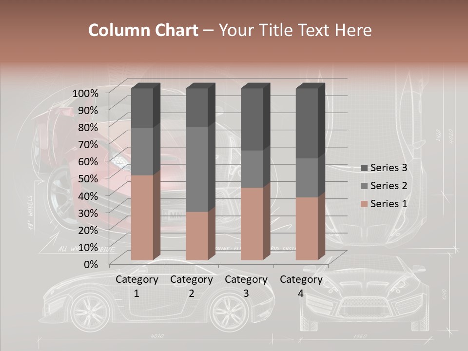 Front Transportation Concept Car PowerPoint Template