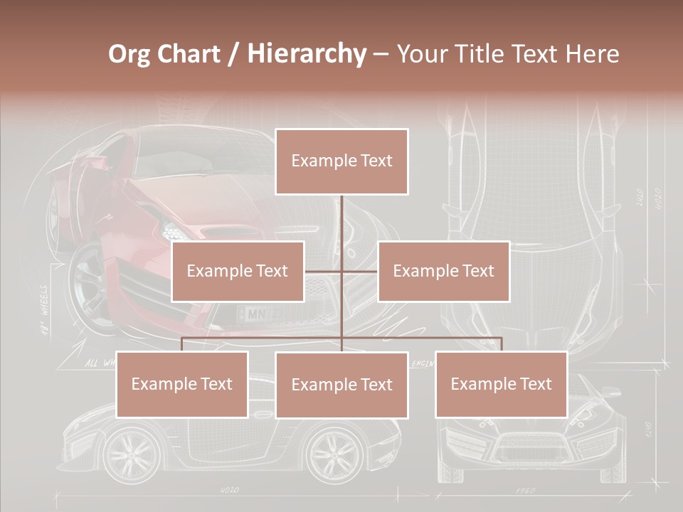 Front Transportation Concept Car PowerPoint Template