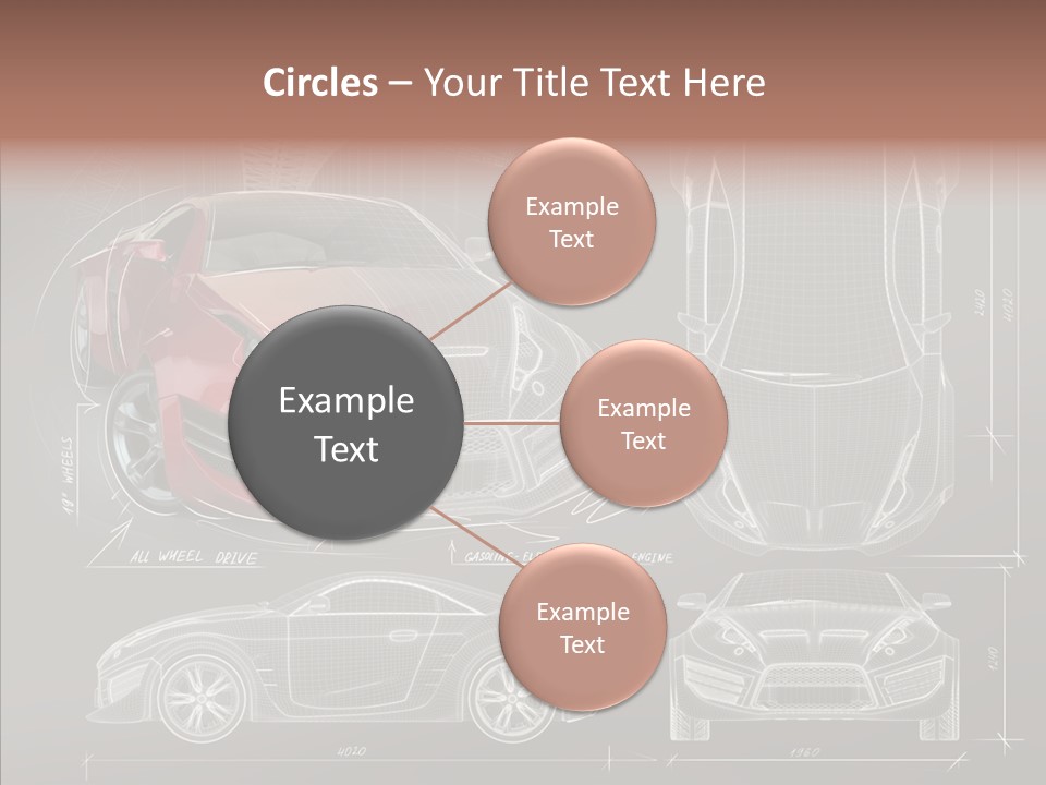 Front Transportation Concept Car PowerPoint Template