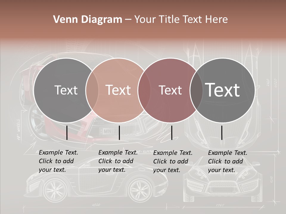 Front Transportation Concept Car PowerPoint Template
