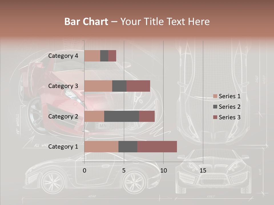 Front Transportation Concept Car PowerPoint Template