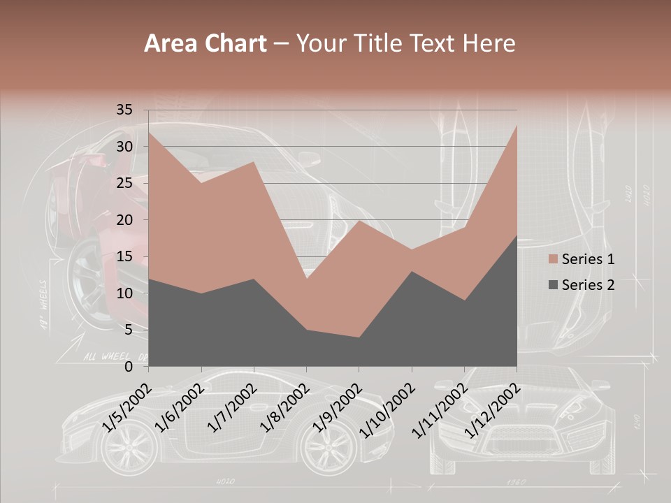 Front Transportation Concept Car PowerPoint Template