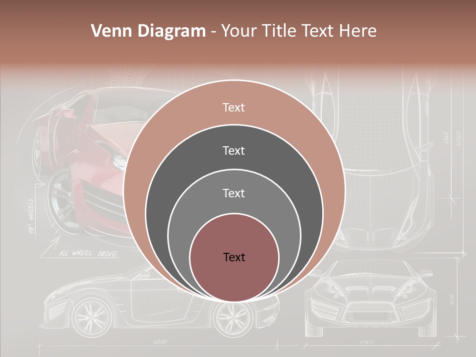 Front Transportation Concept Car PowerPoint Template