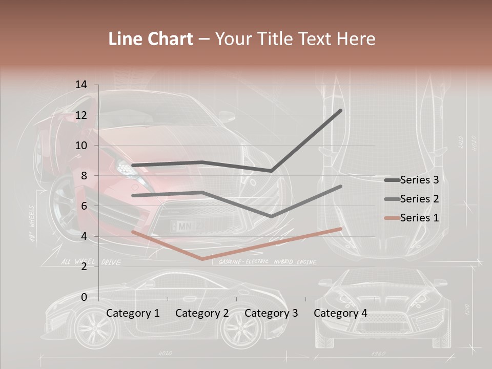 Front Transportation Concept Car PowerPoint Template