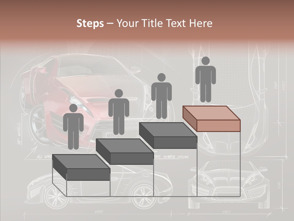 Front Transportation Concept Car PowerPoint Template