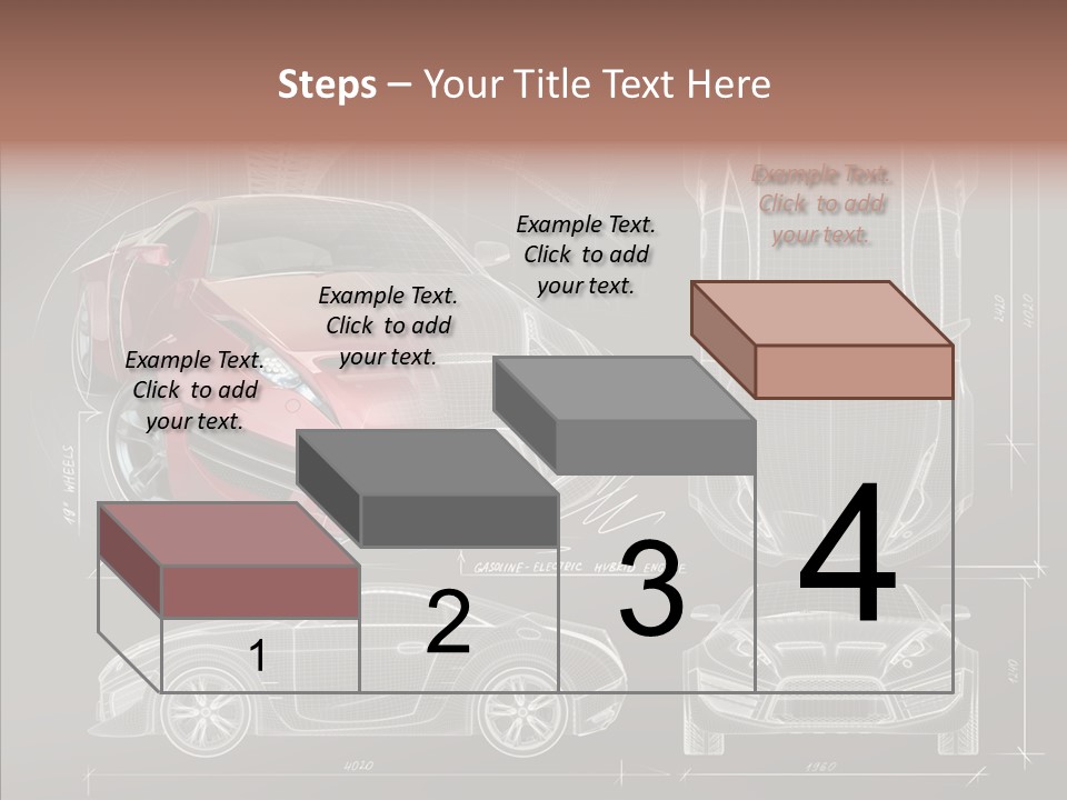 Front Transportation Concept Car PowerPoint Template