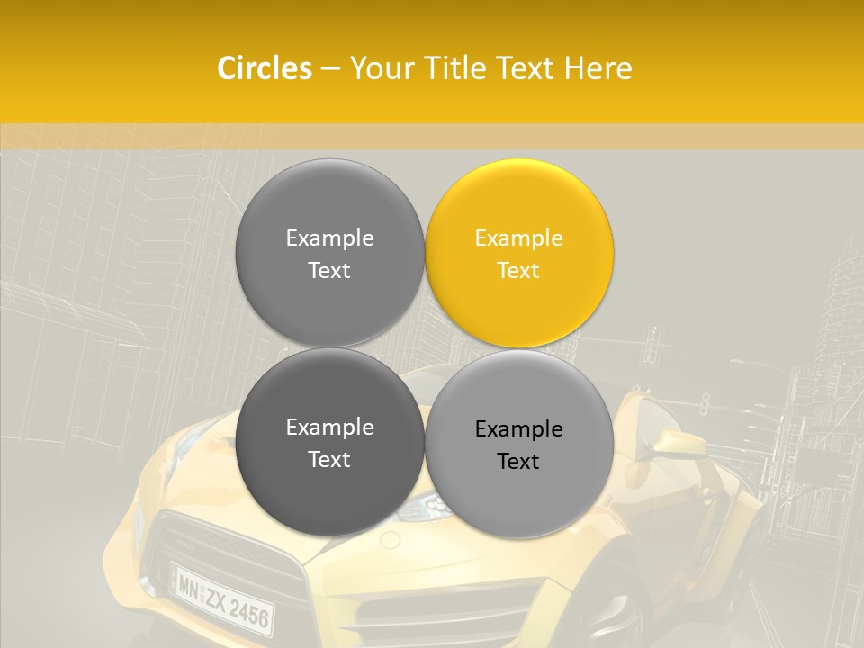 Sports Drive Wireframe PowerPoint Template