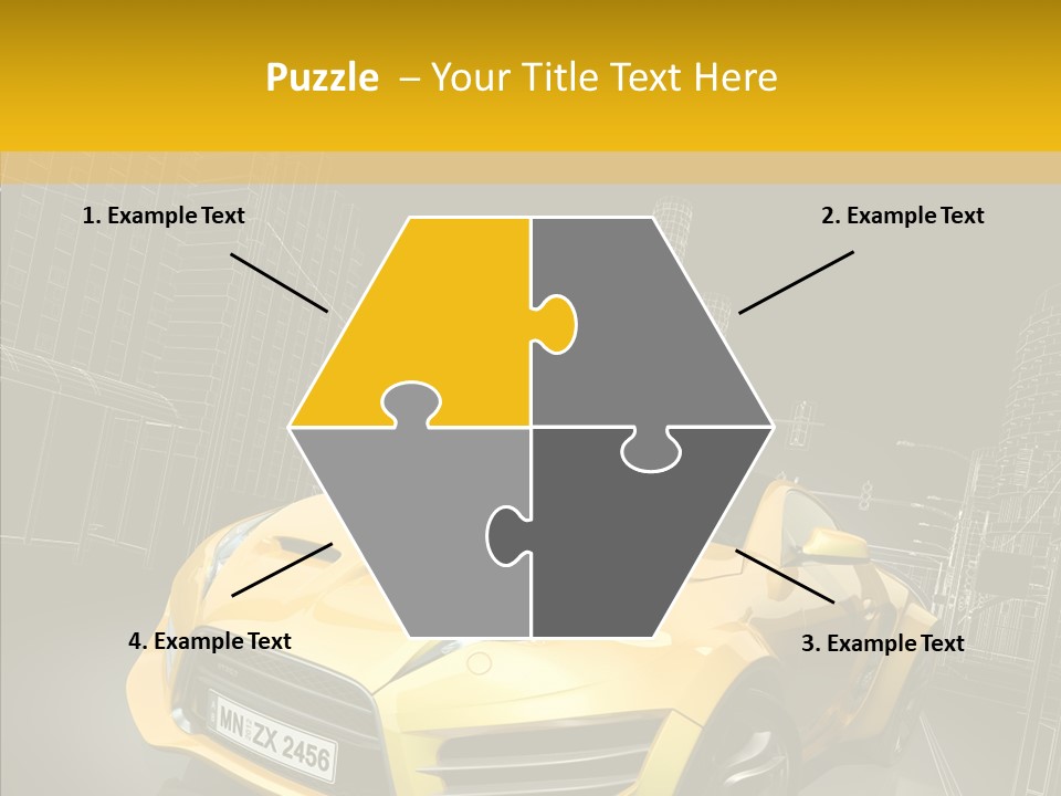 Sports Drive Wireframe PowerPoint Template