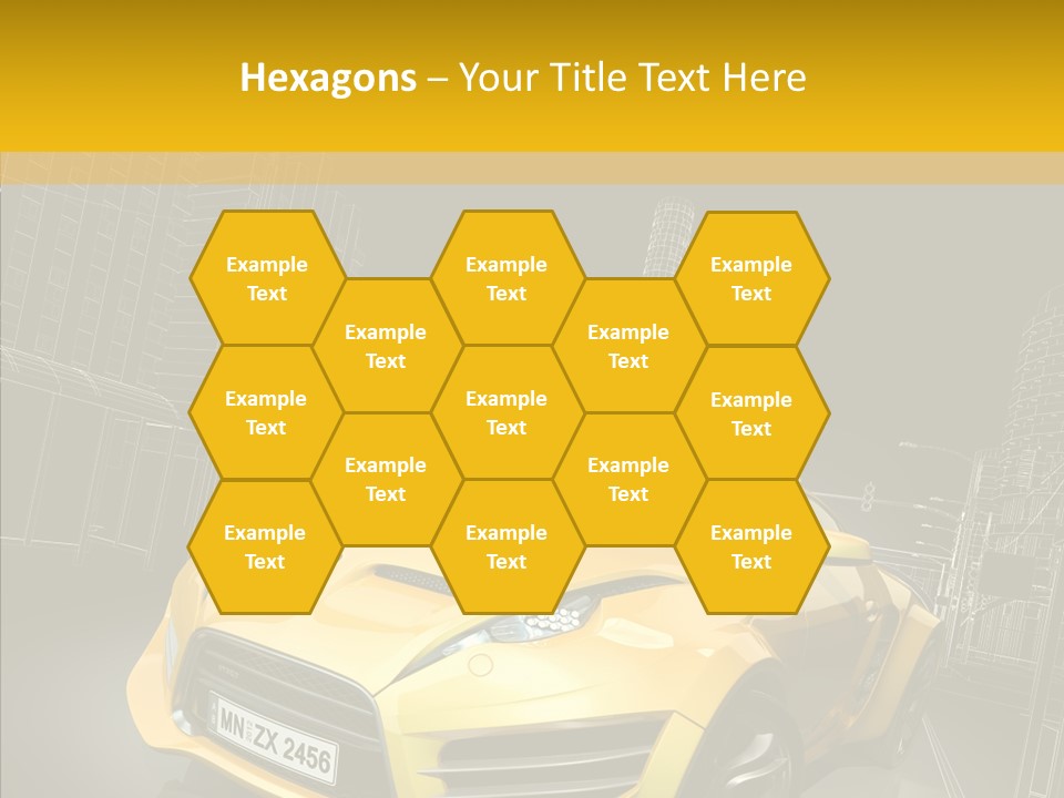 Sports Drive Wireframe PowerPoint Template