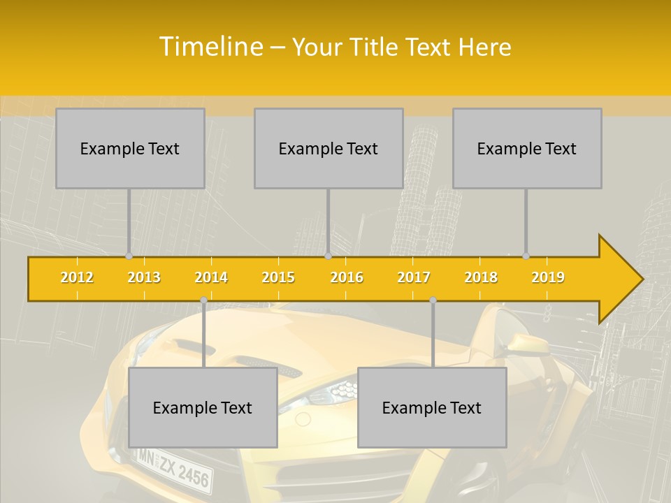 Sports Drive Wireframe PowerPoint Template
