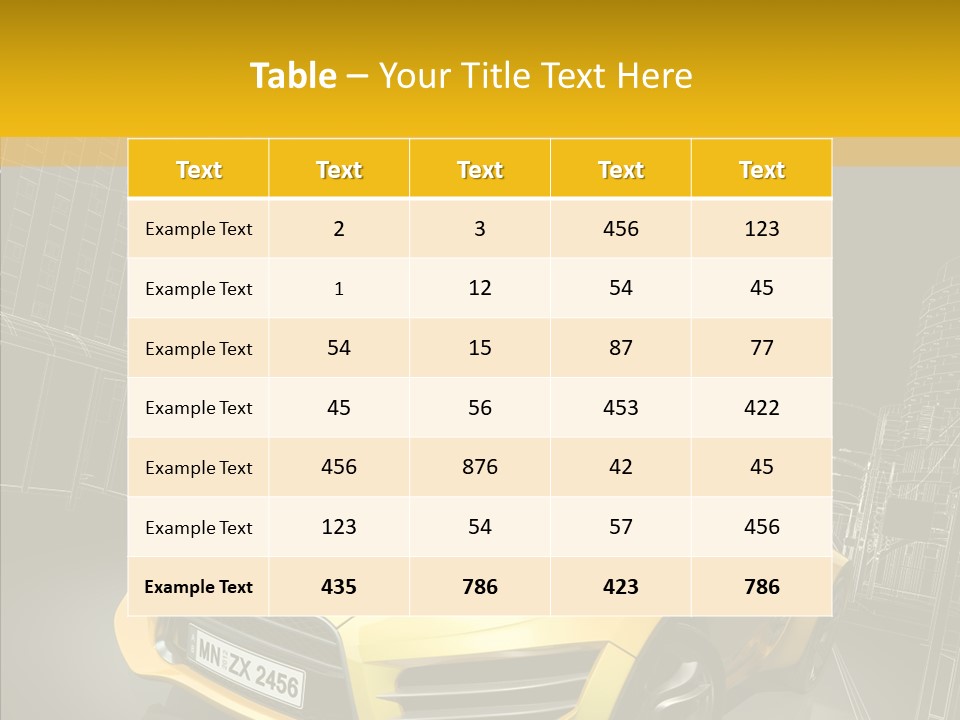 Sports Drive Wireframe PowerPoint Template