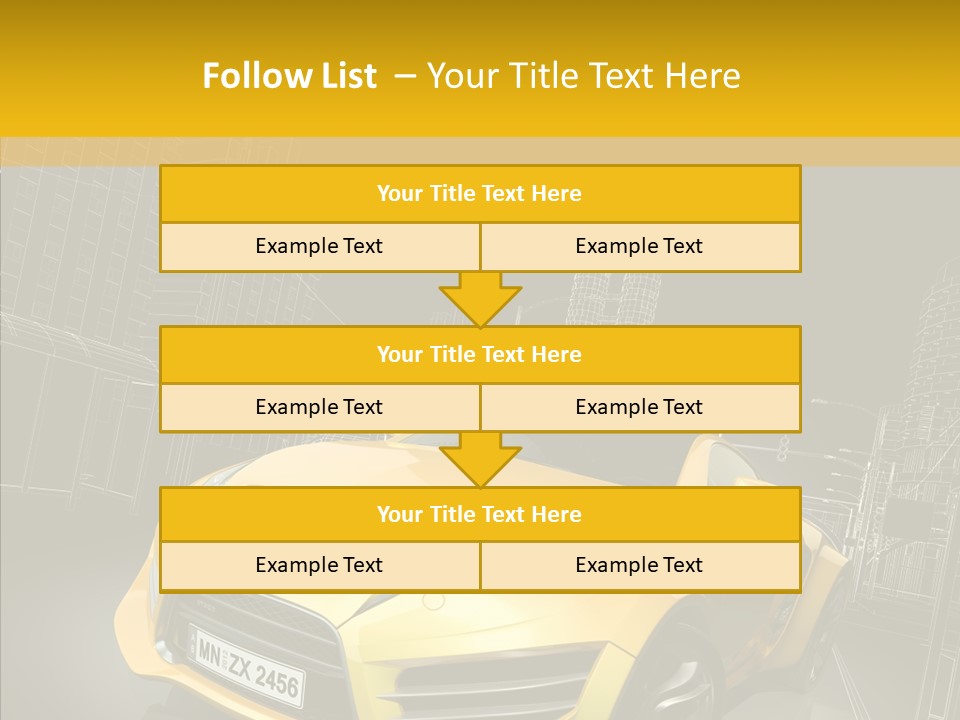 Sports Drive Wireframe PowerPoint Template