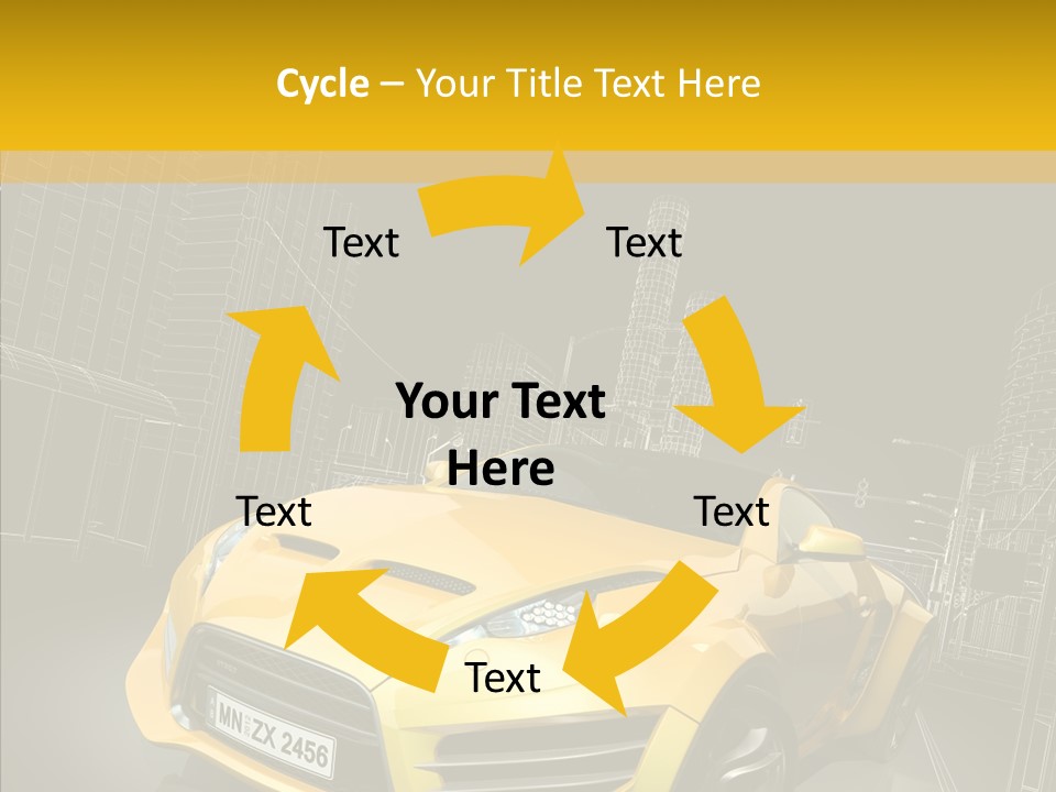 Sports Drive Wireframe PowerPoint Template