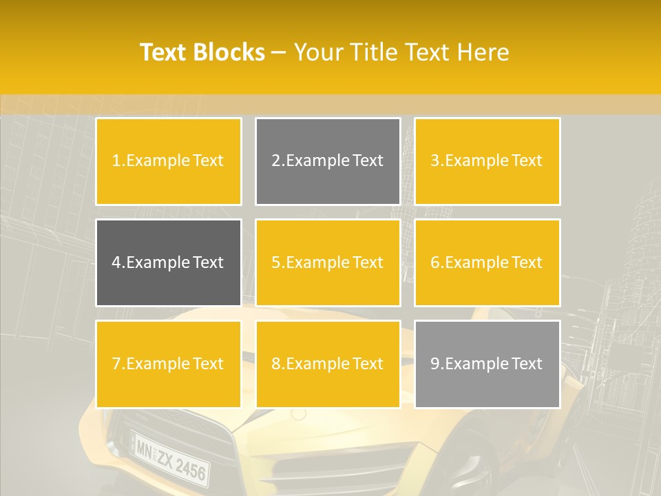 Sports Drive Wireframe PowerPoint Template