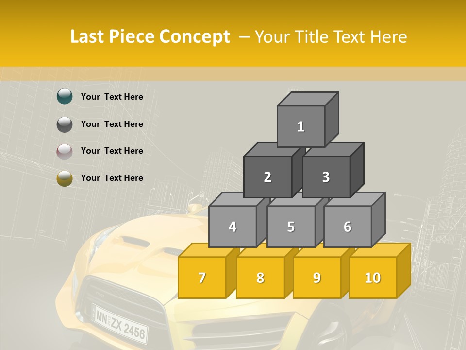 Sports Drive Wireframe PowerPoint Template