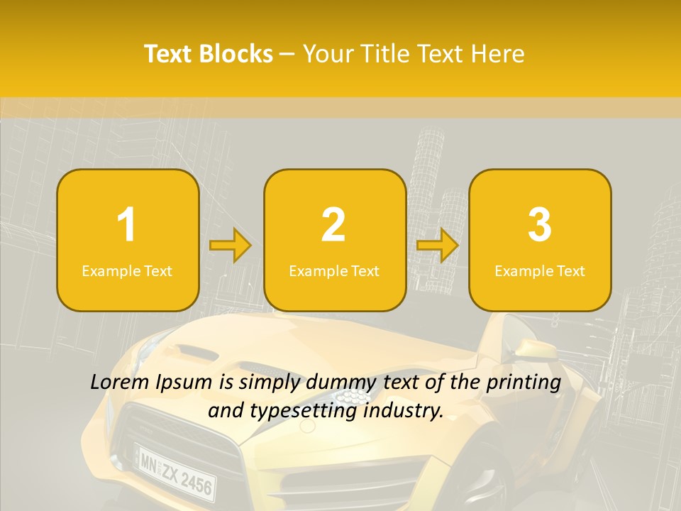 Sports Drive Wireframe PowerPoint Template