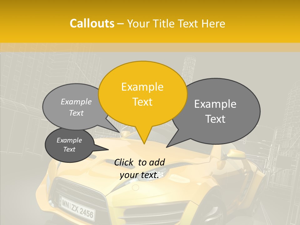 Sports Drive Wireframe PowerPoint Template