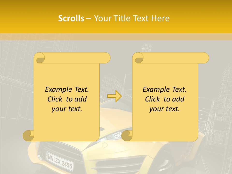 Sports Drive Wireframe PowerPoint Template