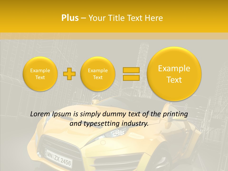 Sports Drive Wireframe PowerPoint Template