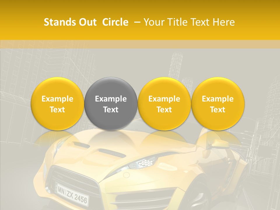 Sports Drive Wireframe PowerPoint Template