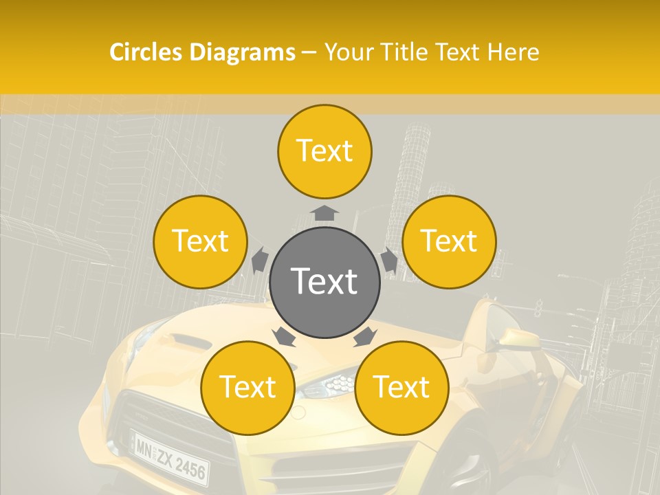 Sports Drive Wireframe PowerPoint Template