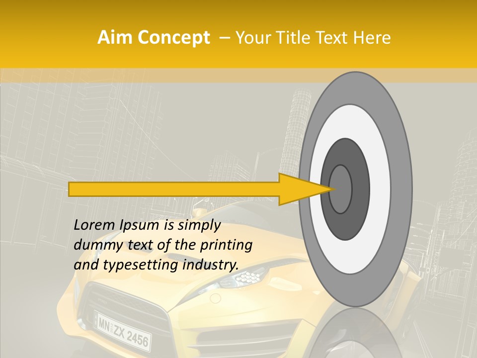 Sports Drive Wireframe PowerPoint Template
