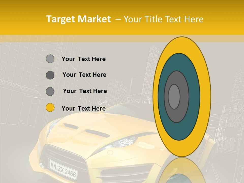 Sports Drive Wireframe PowerPoint Template