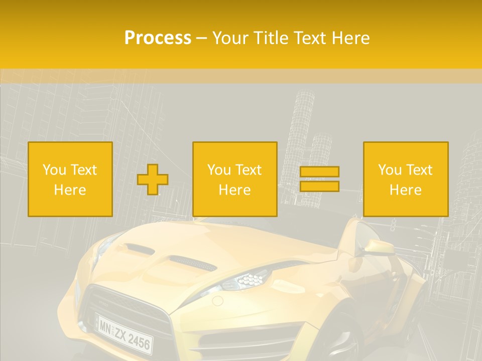 Sports Drive Wireframe PowerPoint Template