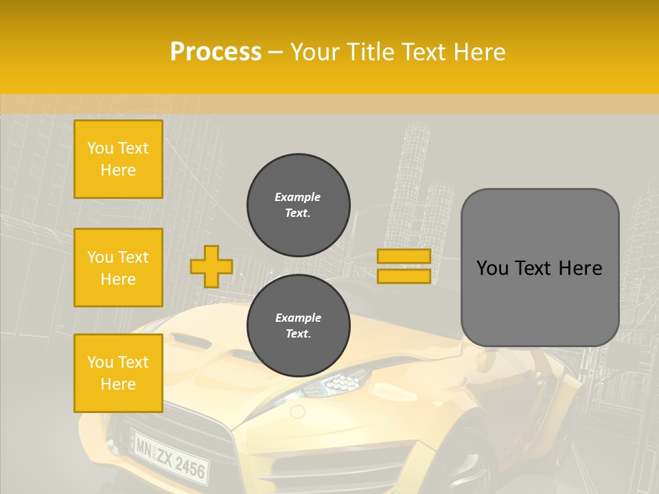 Sports Drive Wireframe PowerPoint Template