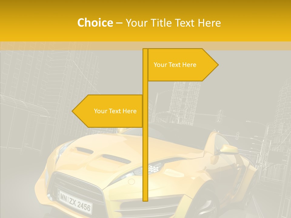 Sports Drive Wireframe PowerPoint Template