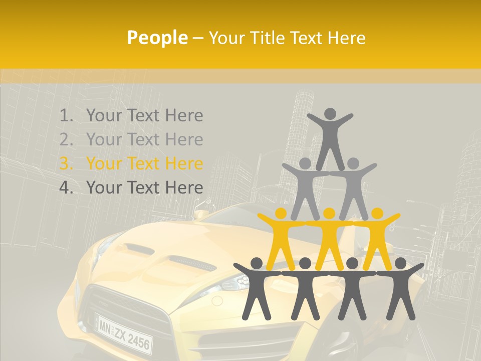 Sports Drive Wireframe PowerPoint Template