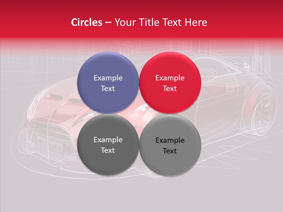 Sketch Town Car PowerPoint Template