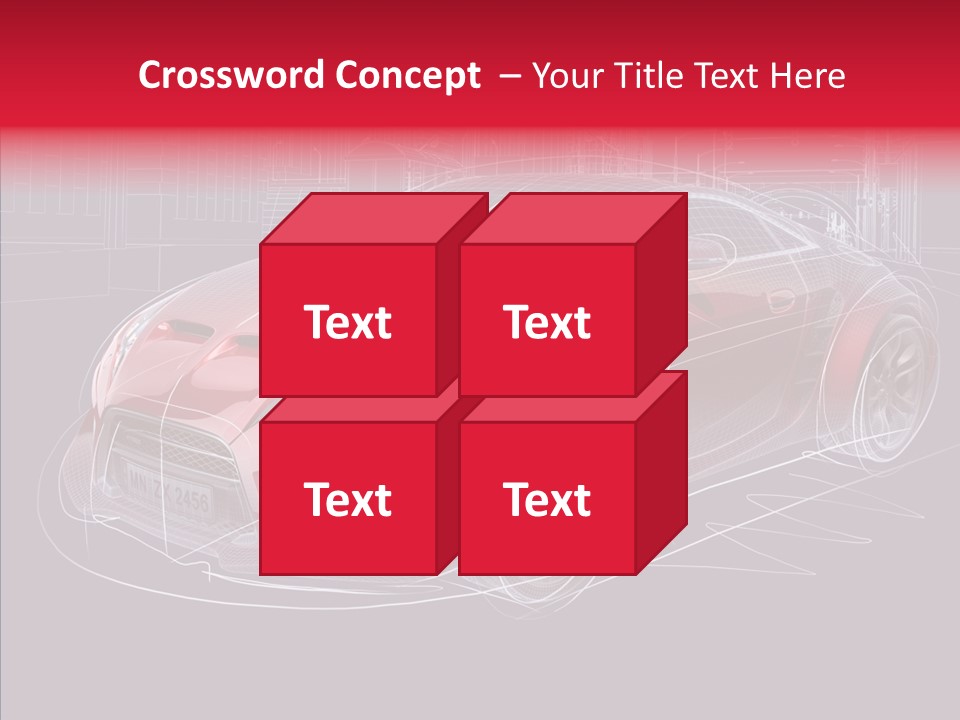 Sketch Town Car PowerPoint Template
