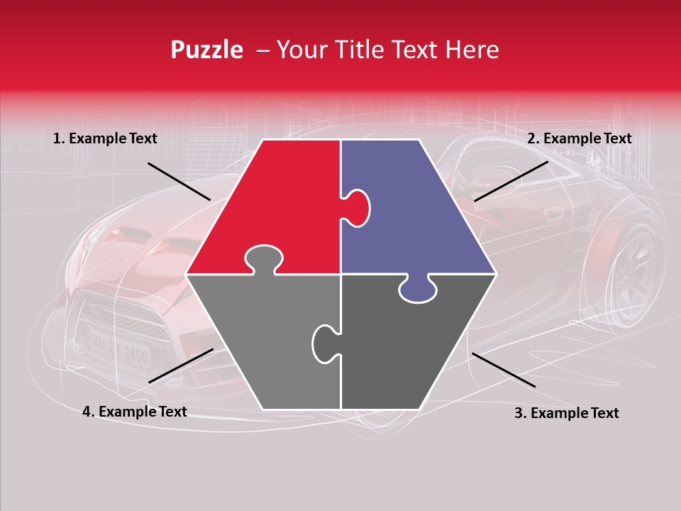 Sketch Town Car PowerPoint Template