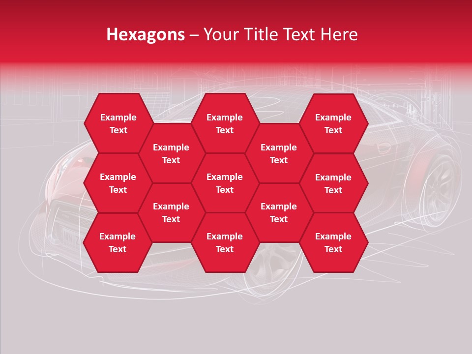 Sketch Town Car PowerPoint Template