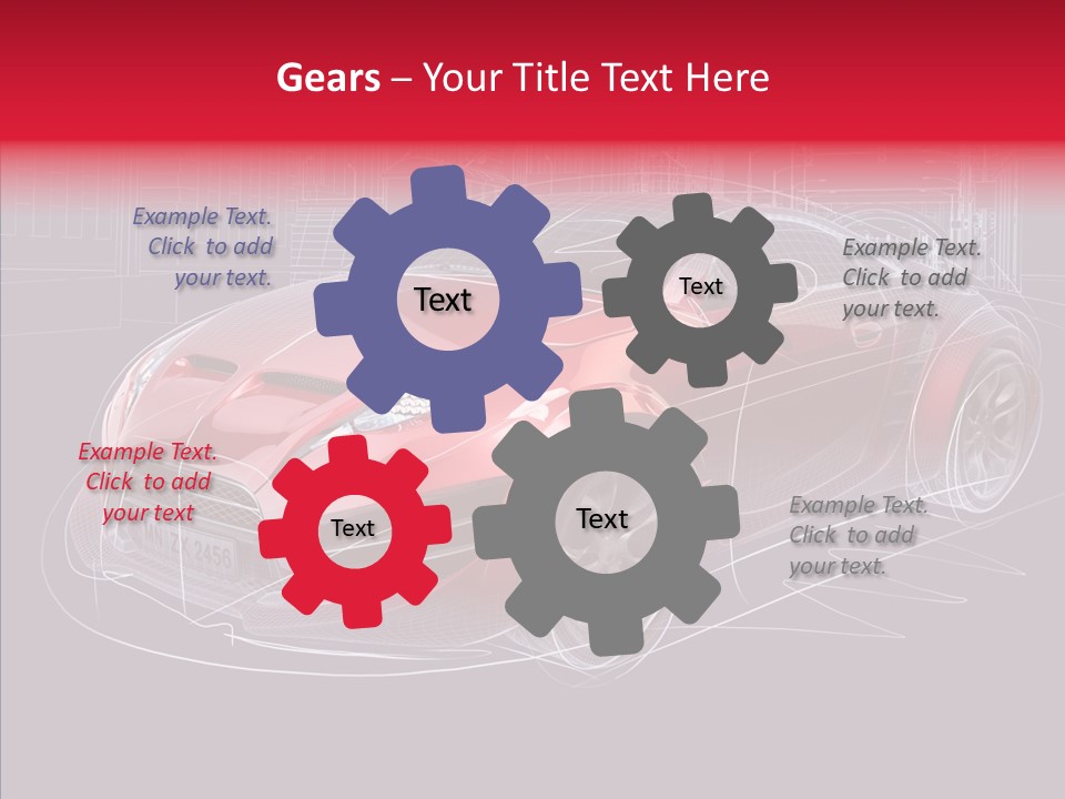 Sketch Town Car PowerPoint Template