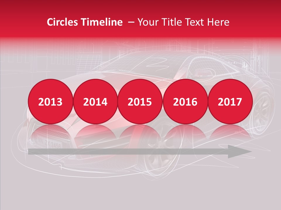 Sketch Town Car PowerPoint Template