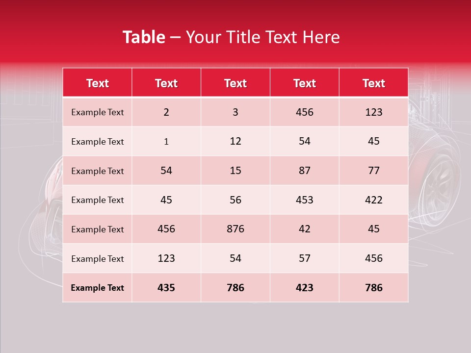 Sketch Town Car PowerPoint Template