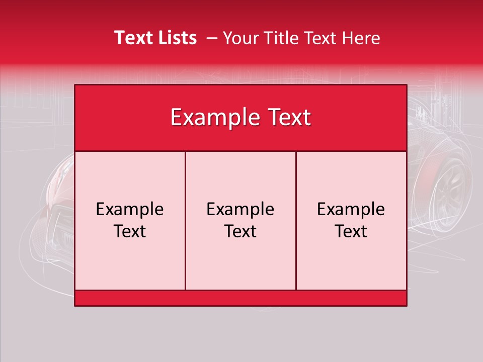 Sketch Town Car PowerPoint Template