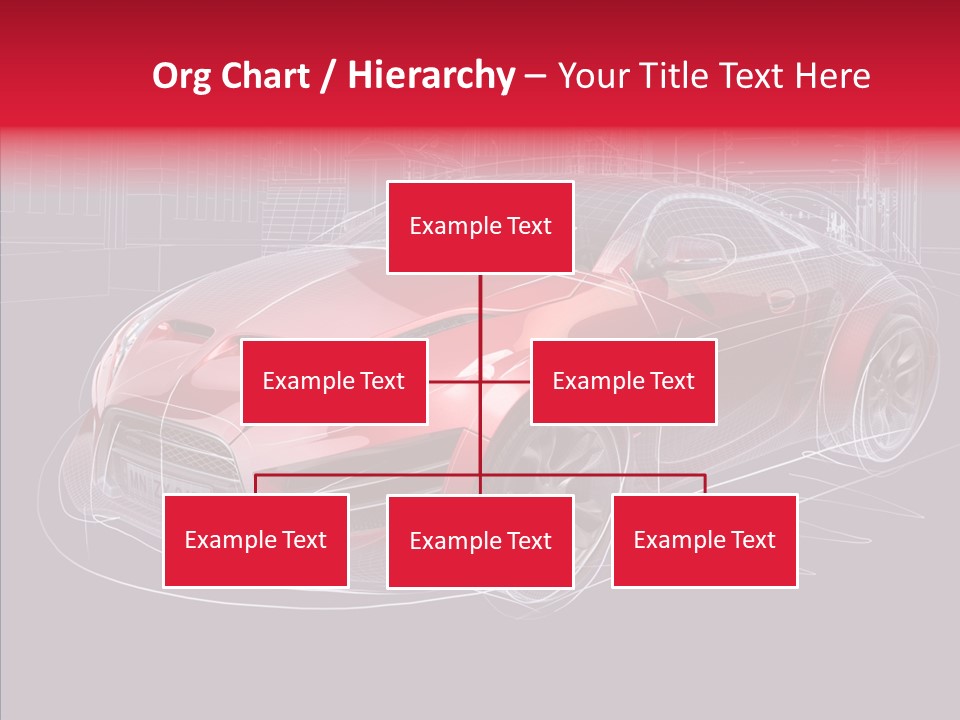Sketch Town Car PowerPoint Template