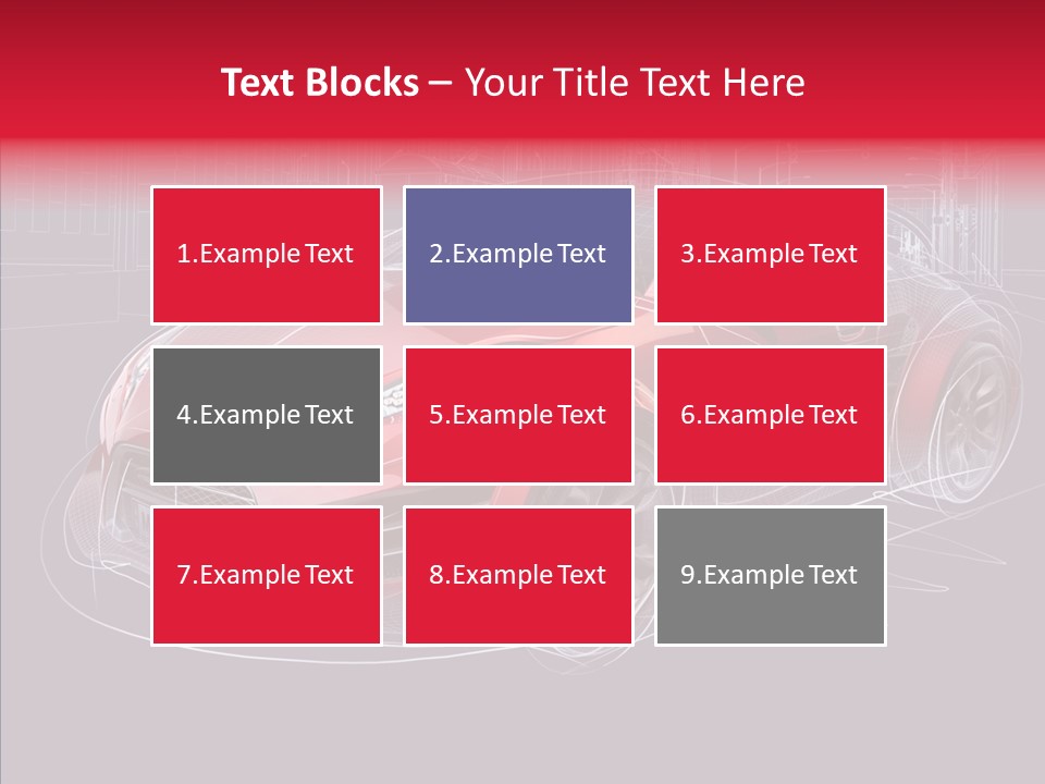 Sketch Town Car PowerPoint Template