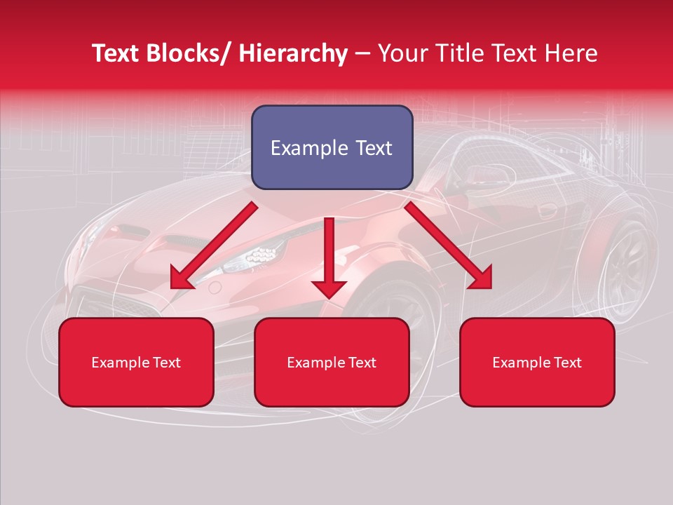 Sketch Town Car PowerPoint Template